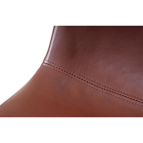 2x Tabouret De Bar Hwc-e54, Chaise De Bar/comptoir, Vintage ~ Similicuir Marron