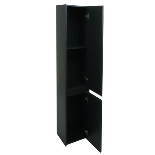Colonne Suspendue Hwc-l86 2 Portes 3 Compartiments 160x33cm Noir