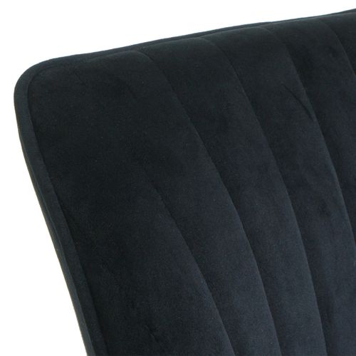 Chaise De Bureau Hwc-j62 Velours Avec Accoudoirs Pied Doré Noir