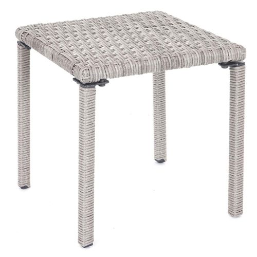 2x Chaises Longues Hwc-e27 En Polyrotin ~ Gris, Coussins Gris Foncé