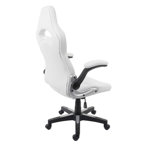 Chaise De Bureau Hwc-f87 Chaise Pivotante, Fauteuil Directorial, Similicuir ~ Blanc