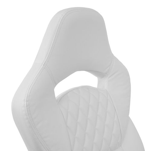 Chaise De Bureau Hwc-f87 Chaise Pivotante, Fauteuil Directorial, Similicuir ~ Blanc