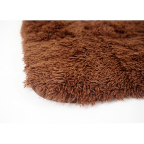 Tapis Hwc-f69 Shaggy 160x120cm Marron Foncé