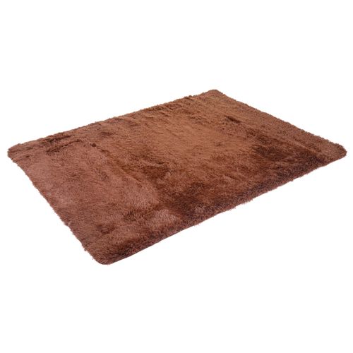 Tapis Hwc-f69 Shaggy 160x120cm Marron Foncé
