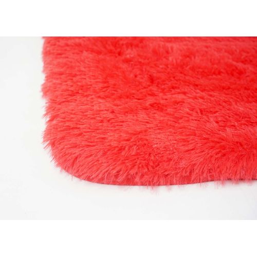 Tapis Hwc-f69 Shaggy 160x120cm Rouge