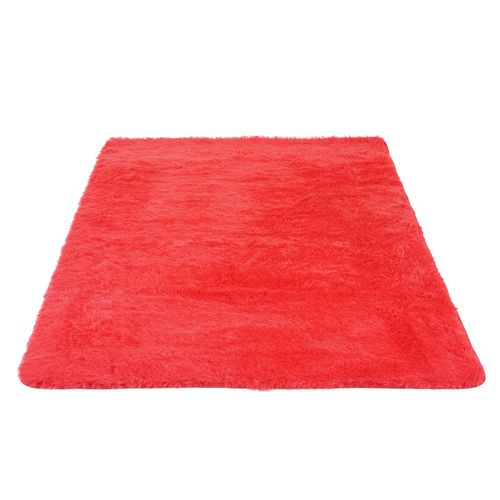 Tapis Hwc-f69 Shaggy 160x120cm Rouge
