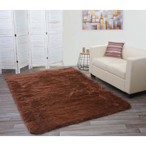 Tapis Hwc-f69 Shaggy 230x160cm Marron Foncé