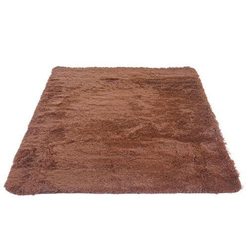 Tapis Hwc-f69 Shaggy 230x160cm Marron Foncé