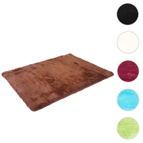 Tapis Hwc-f69 Shaggy 230x160cm Marron Foncé