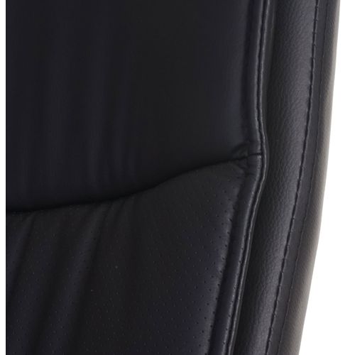 Chaise De Conférence Hwc-a49, Chaise Visiteur Cantilever, Similicuir ~ Noir