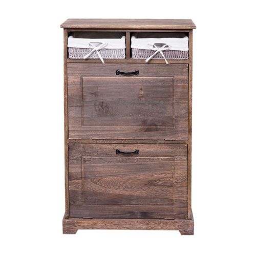 Meuble À  Chaussures Hwc-h19 100x60x24cm Brun