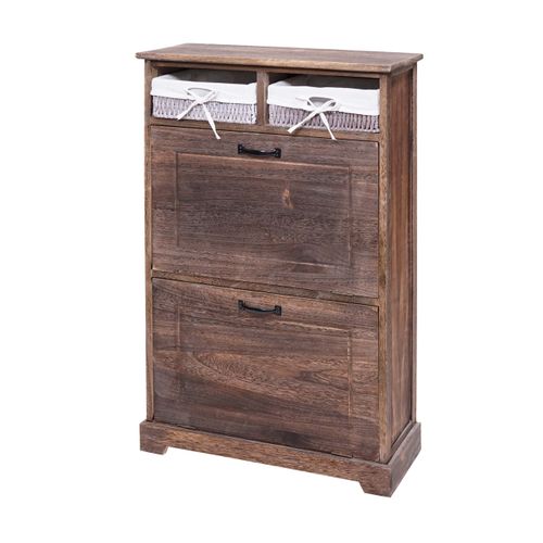 Meuble À  Chaussures Hwc-h19 100x60x24cm Brun