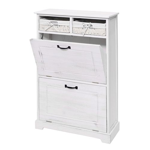 Meuble À  Chaussures Hwc-h19 100x60x24cm Blanc