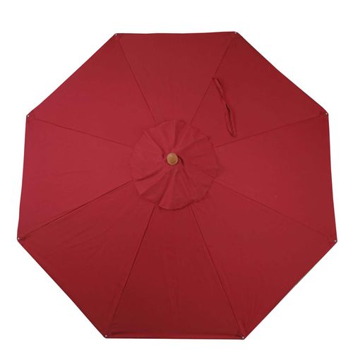 Toile Pour Parasol De Gastronomie En Bois Hwc-c57, Ø4m Polyester 3kg ~ Bordeaux