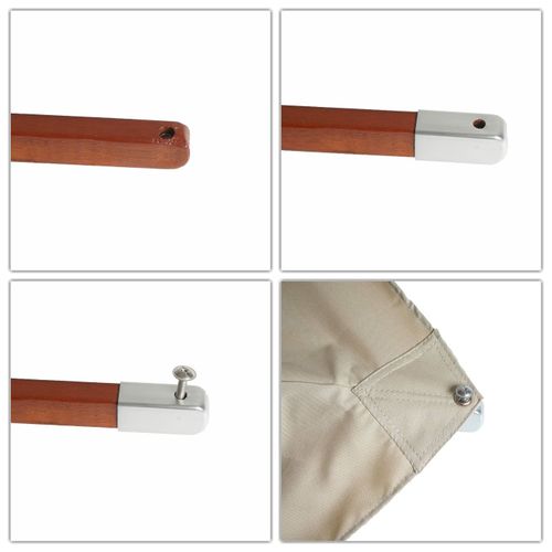 Toile Pour Parasol De Gastronomie En Bois Hwc-c57, Ø4m Polyester 3kg ~ Bordeaux