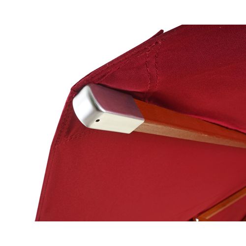 Toile Pour Parasol De Gastronomie En Bois Hwc-c57, Ø4m Polyester 3kg ~ Bordeaux