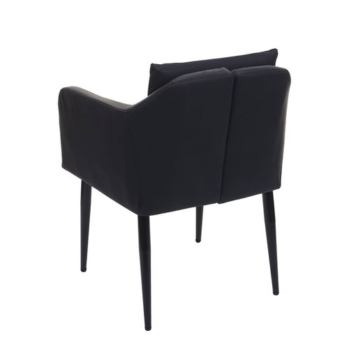 2x Chaise De Salle À Manger Hwc-h93 Similicuir Noir