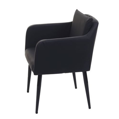 2x Chaise De Salle À Manger Hwc-h93 Similicuir Noir