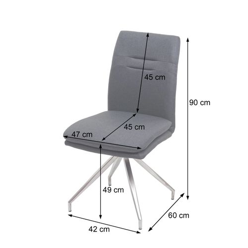 Lot De 6 Chaises De Salle à Manger Hwc-h70 Brun