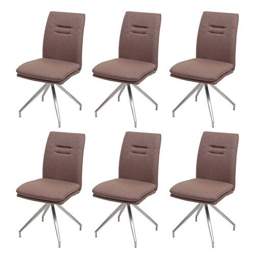 Lot De 6 Chaises De Salle à Manger Hwc-h70 Brun