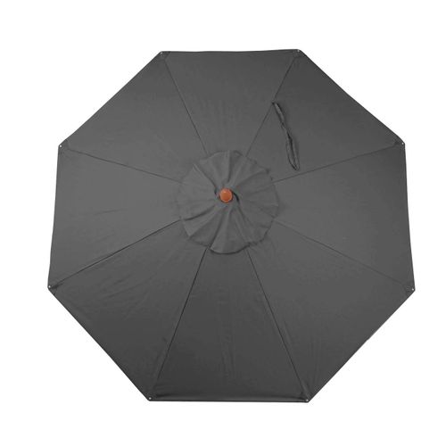 Toile Pour Parasol De Gastronomie En Bois Hwc-c57, Ø3m Polyester 3kg ~ Anthracite