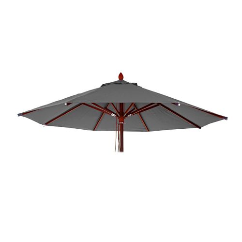 Toile Pour Parasol De Gastronomie En Bois Hwc-c57, Ø3m Polyester 3kg ~ Anthracite