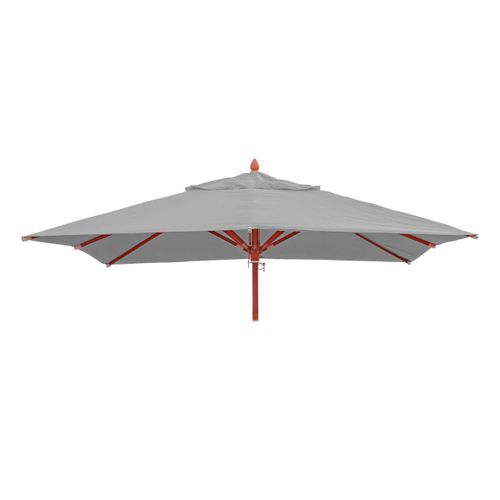 Toile Pour Parasol Hwc-c57,3x3m Polyester 3kg ~ Gris Clair