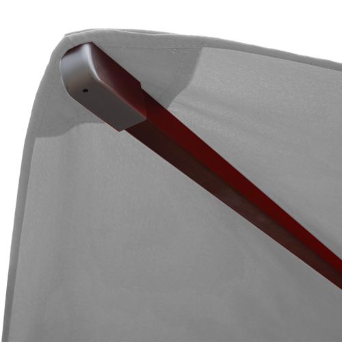 Toile Pour Parasol Hwc-c57,3x3m Polyester 3kg ~ Gris Clair