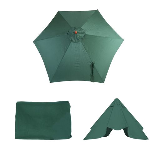 Toile De Rechange Pour Parasol Florida 3m Polyester 6 Baleines Vert Olive
