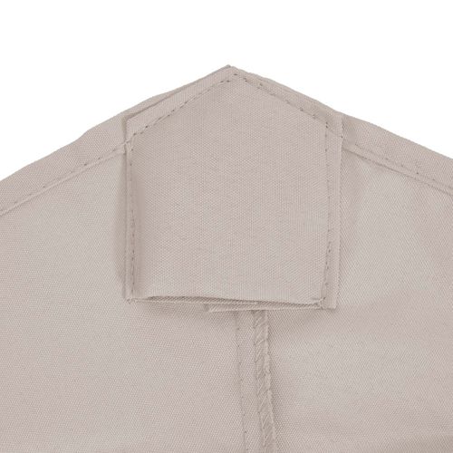 Toile De Rechange Pour Parasol Florida 3,5m Polyester 8 Baleines Crème-blanc