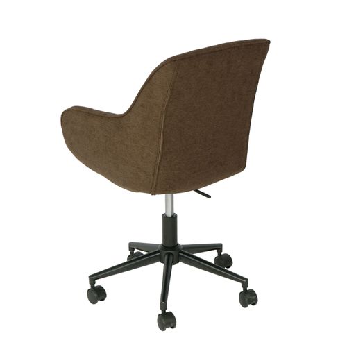 Chaise De Bureau Hwc-j62, Chaise Pivotante Chaise De Bureau Tissu/textile Marron