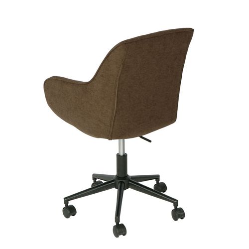 Chaise De Bureau Hwc-j62, Chaise Pivotante Chaise De Bureau Tissu/textile Marron