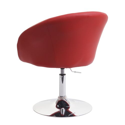 Lot De 6 Chaises De Salle à Manger Hwc-f19 Similicuir Rouge
