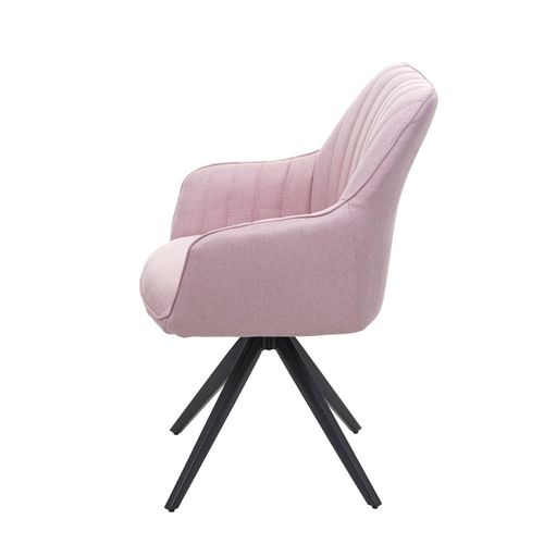 Lot De 6 Chaises De Salle à Manger Hwc-h7 Tissu/textile Rose