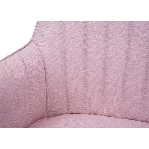 Lot De 6 Chaises De Salle à Manger Hwc-h7 Tissu/textile Rose