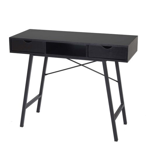 Table Console Hwc-e92 Structure 3d 100x40 cm Noir