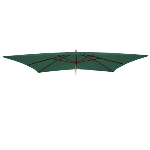 Toile De Rechange Pour Parasol Florida 3x4m Polyester Vert