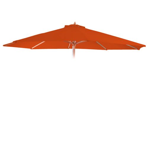 Toile De Rechange Pour Parasol Florida Ø 3m Polyester 6 Baleines Terracotta