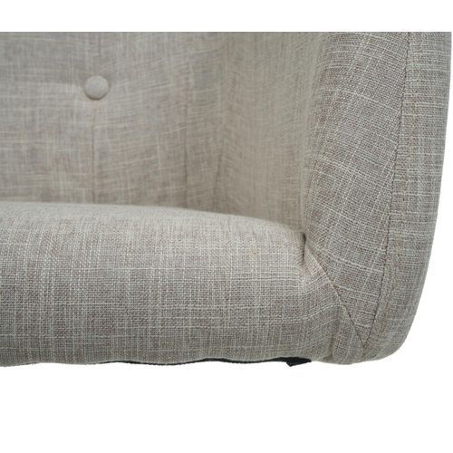 Fauteuil De Bureau Hwc-l92 Pivotante Métal Textile Crème