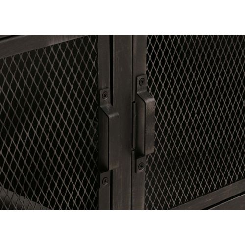 Table Basse Hwc-n28 45x120x60cm Noir, Naturel