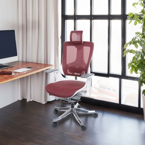 Chaise De Bureau Merryfair Wau 2 Ergonomique Rouge