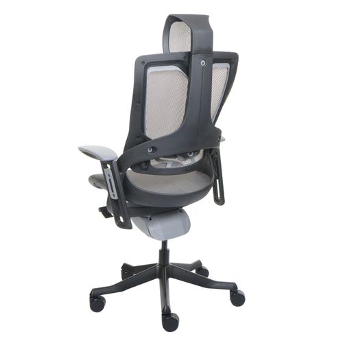 Chaise De Bureau Merryfair Wau 2 Ergonomique Noir-gris, Piétement Noir