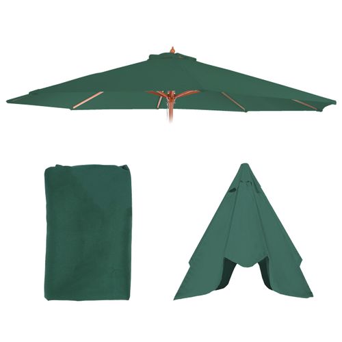 Toile De Rechange Pour Parasol Florida Ø 3,5m Polyester 8 Baleines Vert