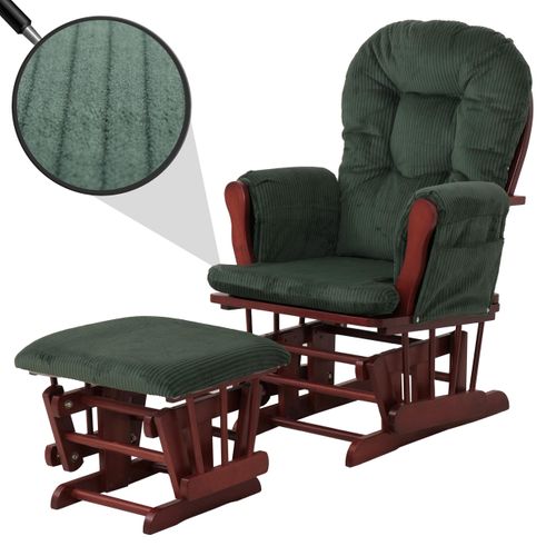 Fauteuil Relax Hwc-c76 Vert, Structure Foncée
