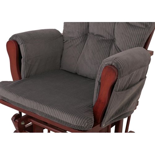 Fauteuil Relax Hwc-c76 Gris Foncé, Structure Foncée