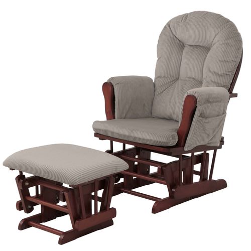 Fauteuil Relax Hwc-c76 Gris Clair, Structure Foncée