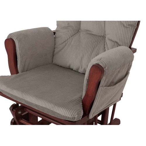 Fauteuil Relax Hwc-c76 Gris Clair, Structure Foncée