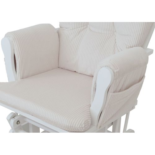 Fauteuil Relax Hwc-c76 Crème Structure Blanche