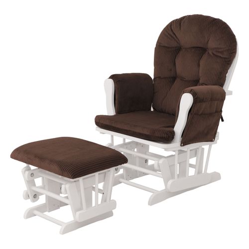 Fauteuil Relax Hwc-c76 Brun, Structure Blanche