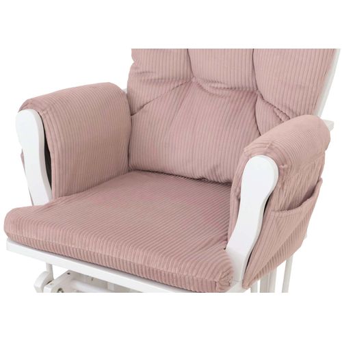 Fauteuil Relax Hwc-c76 Rose, Structure Blanche
